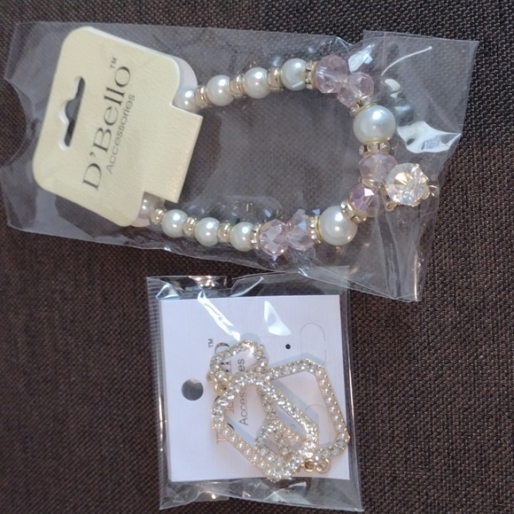 4pc Bundle with earrings and bracelet new - Picture 2 of 11